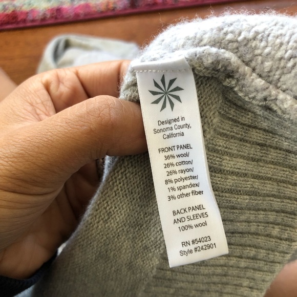 Athleta gray wool blend Crewneck sweater - Picture 6 of 8